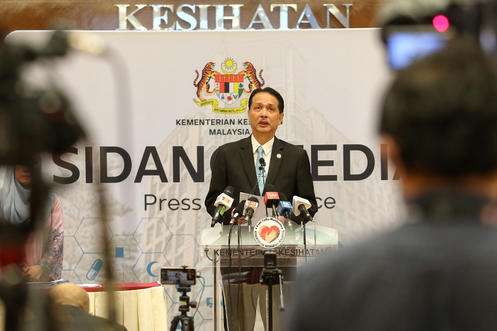 Health director-general Datuk Dr Noor Hisham Abdullah speaks at a press conference on Covid-19 in Putrajaya August 3, 2020. u00e2u20acu201d Picture by Choo Choy May