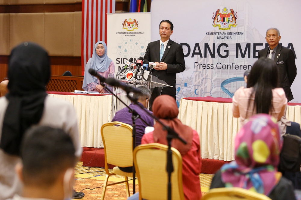 Health director-general Datuk Dr Noor Hisham Abdullah speaks at a press conference on Covid-19 in Putrajaya August 3, 2020. u00e2u20acu201d Picture by Choo Choy May