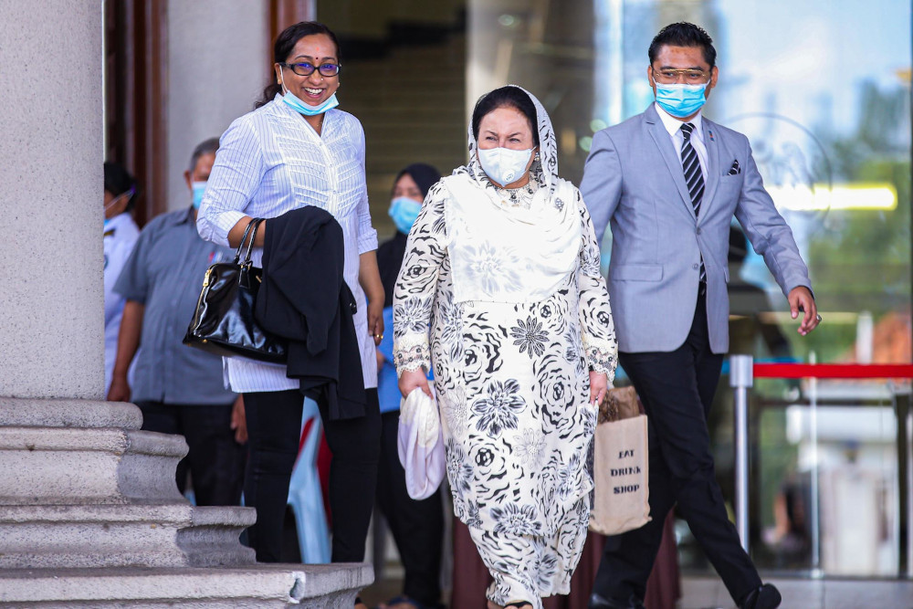 Datin Seri Rosmah Mansor is pictured at Kuala Lumpur High Court on August 3, 2020. — Picture by Hari Anggara