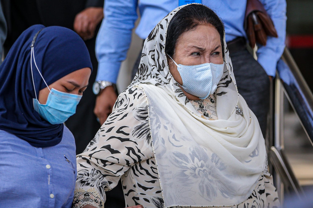 Datin Seri Rosmah Mansor is pictured at Kuala Lumpur High Court on August 3, 2020. — Picture by Hari Anggara