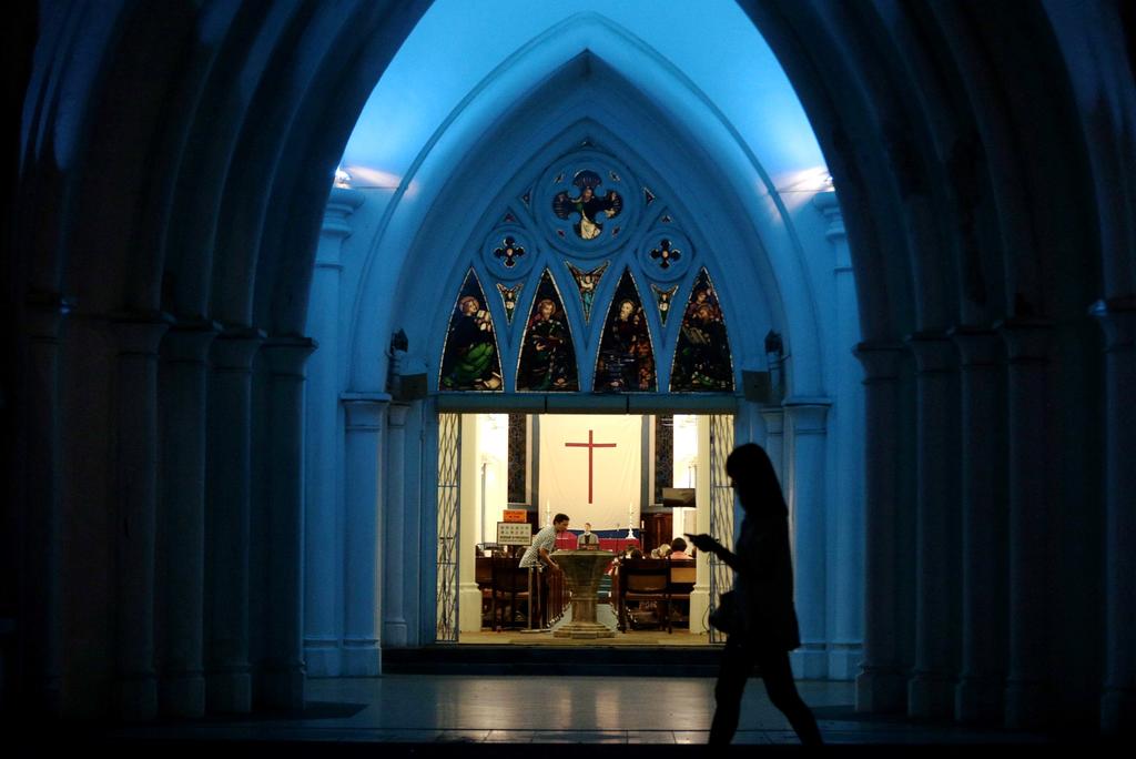A view of St Andrew's Cathedral. The church is one of 12 religious organisations allowed to accommodate up to 100 people for worship services from Aug 7, 2020 onwards. u00e2u20acu201d TODAY pic n