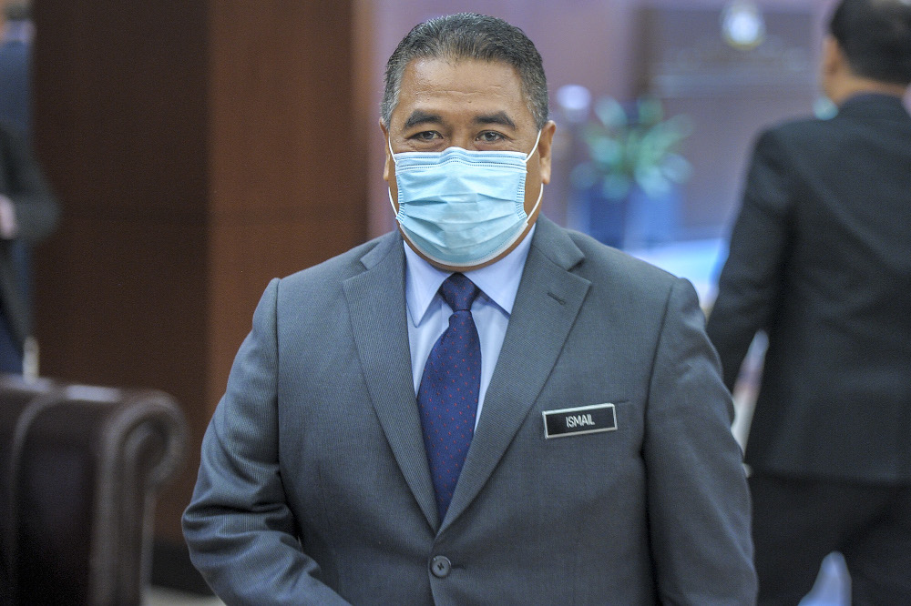 Deputy minister of home affairs Datuk Seri Ismail Mohamed Said is pictured in Parliament on August 5, 2020. u00e2u20acu201d Picture by Shafwan Zaidon