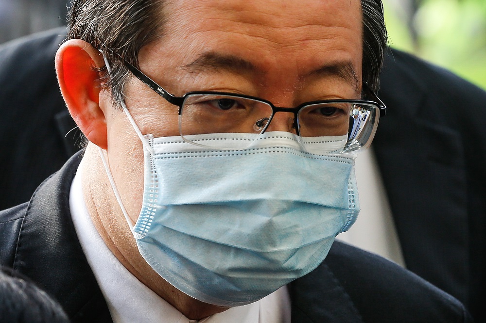 Lim Guan Eng arrives at the Butterworth courthouse August 10, 2020. u00e2u20acu201d Picture by Sayuti Zainudin