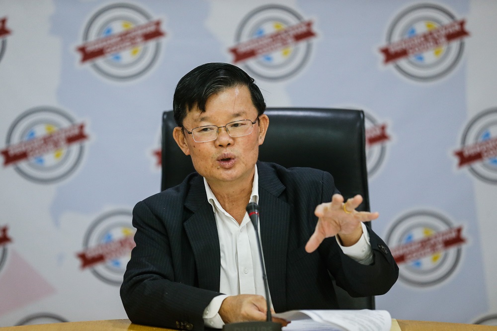 Penang Chief Minister Chow Kon Yeow speaks during a press conference at Komtar in George Town August 14, 2020. u00e2u20acu201d Picture by Sayuti Zainudin