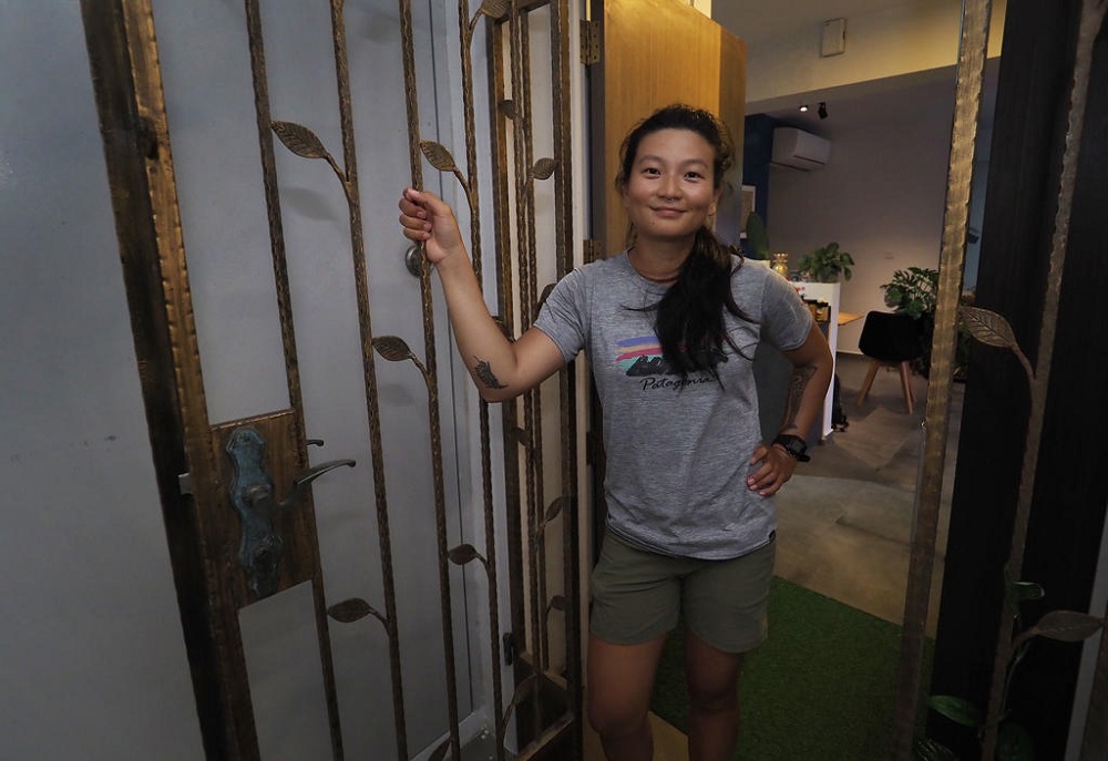 Outdoor instructor Ruby Tan, who lives in a three-room flat with her husband, housed two Malaysian workers for two months. u00e2u20acu201d TODAY pic