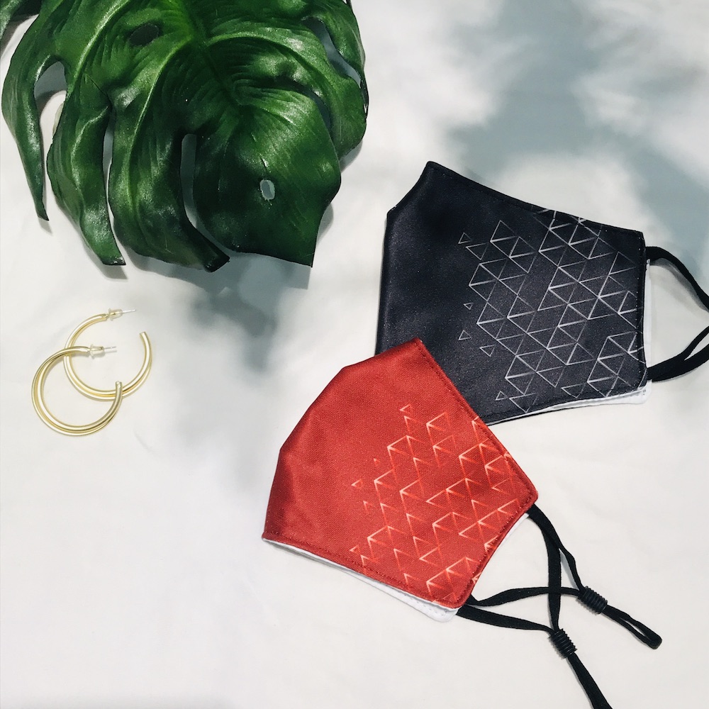 The mall’s iconic Egyptian pyramid served as inspiration for this limited edition set of masks. — Picture courtesy of Sunway Malls