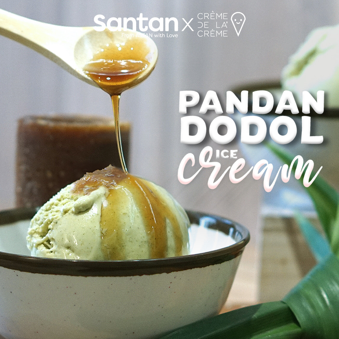 The Pandan Dodol ice cream is made with traditional dodol churned into a creamy coconut ice cream. — Picture courtesy of Santan