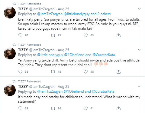 Tiz explained that she meant the song was made to be appropriate for younger audiences as well. — Screengrab via Twitter/@iamTizZaqyah