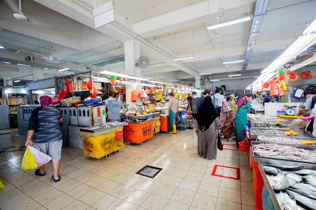Geylang Serai Malay Market and Food Centre was visited thrice recently by a Covid-19 case or cases while infectious. u00e2u20acu201d TODAY pic
