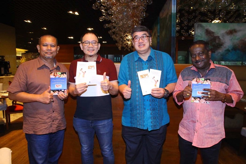 (From left) Better Dads Malaysia’s event coordinator Ahmad Shanif, president Joshua Hong, adviser Jason Leong and committee member Datuk Muthu. ― Picture by Jason Leong