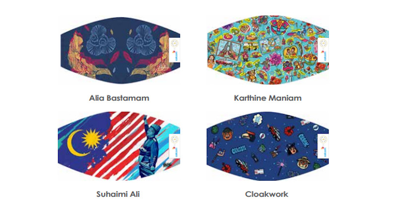 Some of the creative designs made by local artists. — Picture courtesy of Celcom Axiata Berhad