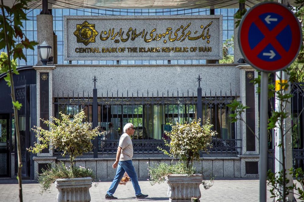 A man walks past the Central bank of Iran in Tehran, Iran August 1, 2019. u00e2u20acu201d West Asia News Agency via Reuters