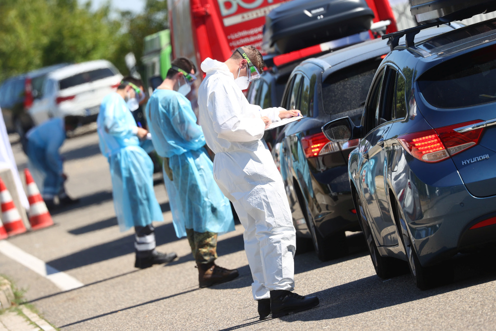 Travellers register before receiving a coronavirus disease test at a corona test centre at the Markusberg service station at the A64 motorway direction Luxemburg near Trier, Germany, August 7, 2020. u00e2u20acu201d Reuters pic