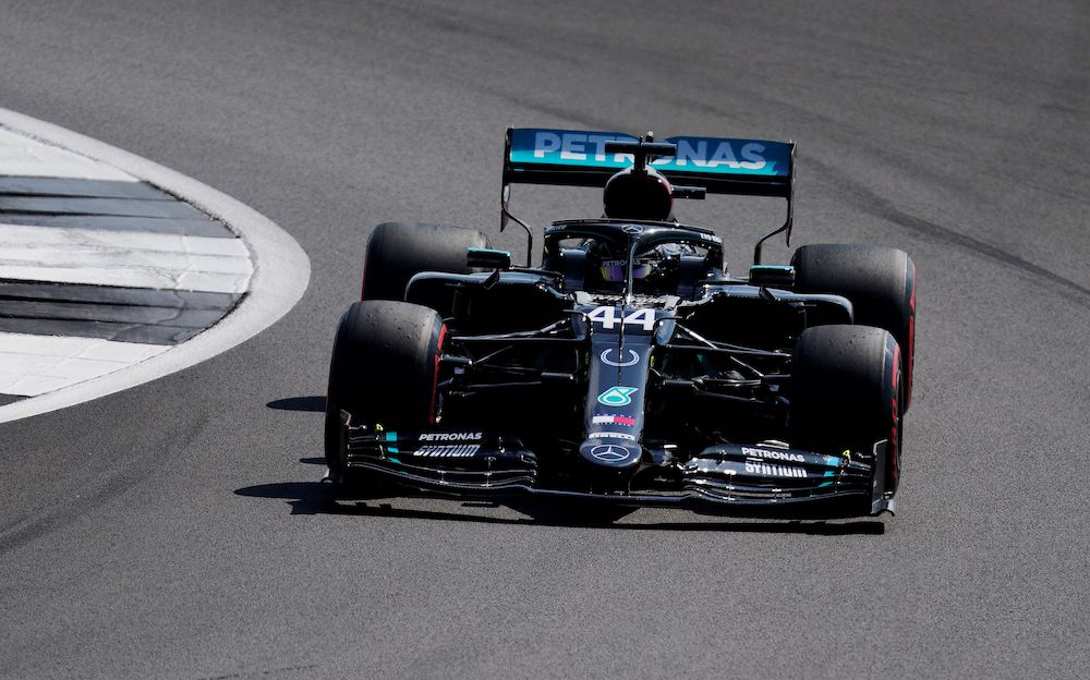 Mercedesu00e2u20acu2122 Lewis Hamilton in action during practice at the Silverstone Circuit in Silverstone, Britain, August 8, 2020. u00e2u20acu201d Reuters picnnn