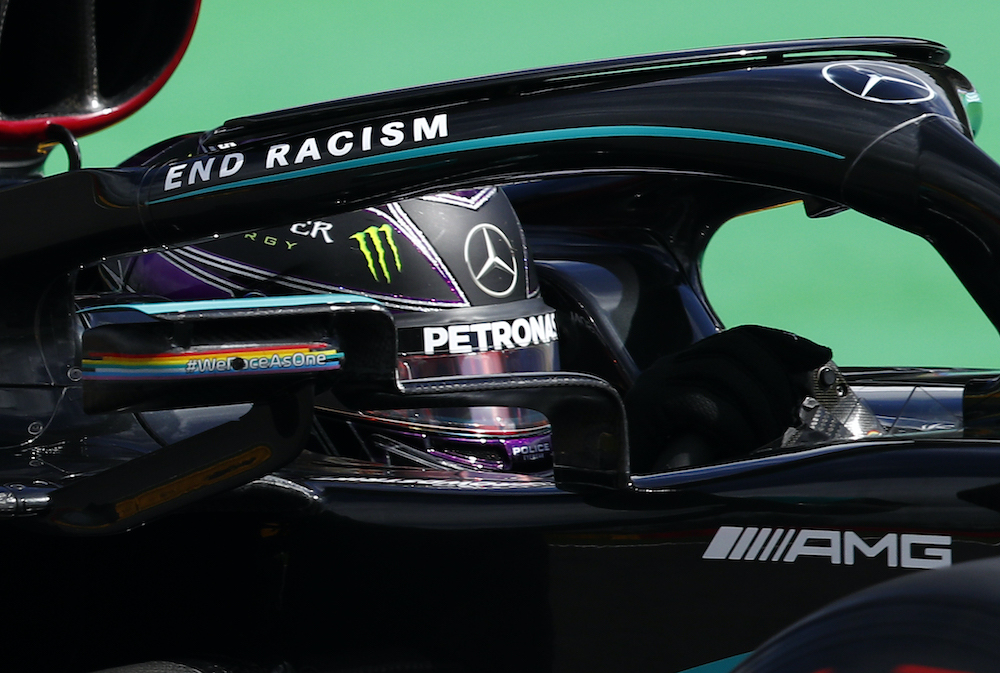 Mercedesu00e2u20acu2122 Lewis Hamilton in action during practice Pool at the Belgian Grand Prix in Spa-Francorchamps, Spa, Belgium, August 29, 2020. u00e2u20acu201d Reuters picnn