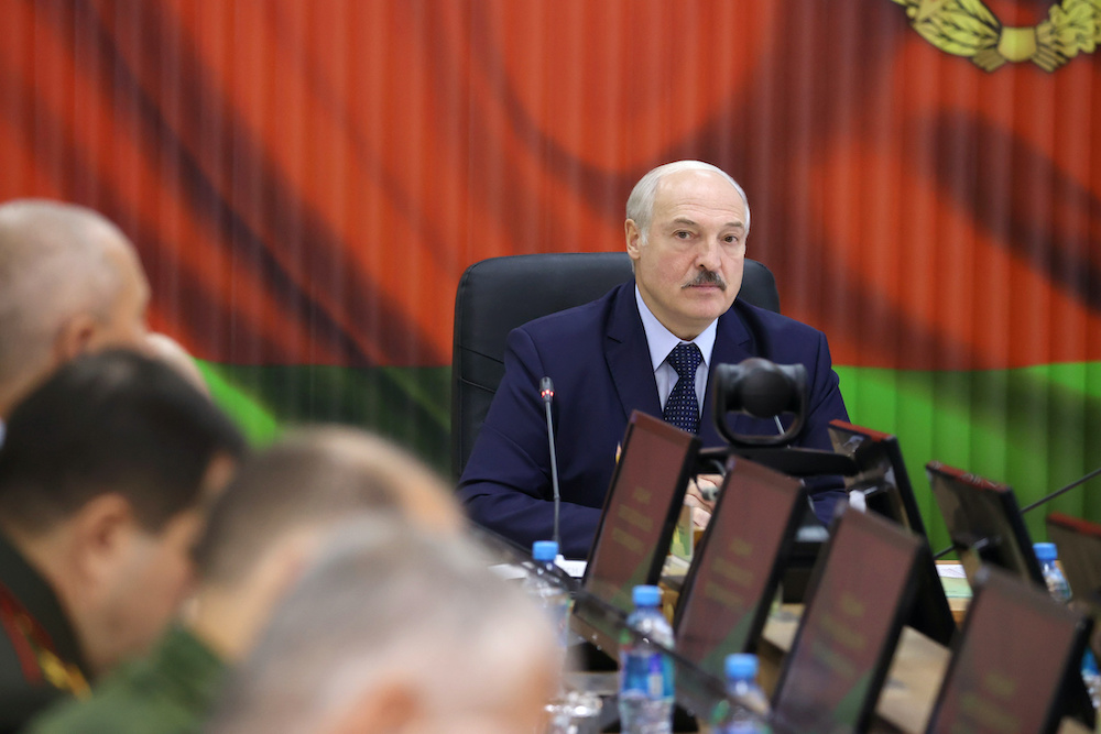 Belarusian President Alexander Lukashenko chairs a meeting at a Strategic Management Centre of the Defence Ministry in Minsk, Belarus August 15, 2020. u00e2u20acu201d Reuters pic