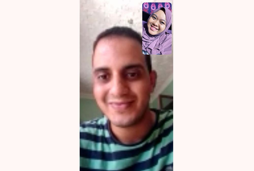 Amalina Mohamed Alwi and her fiance, Mr Zakaria Mouhtat, cannot get married yet due to travel restrictions keeping them apart. — Photo by Amalina Mohamed Alwi