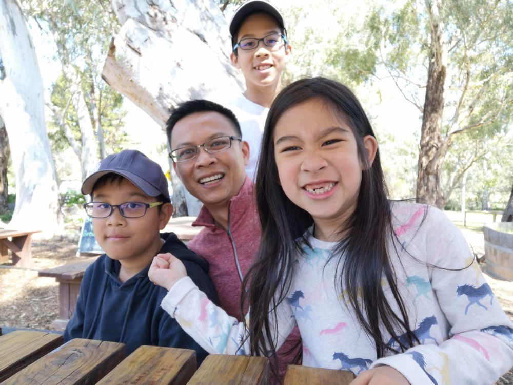 Dominic Ying and his three children have not seen each other since December 2019. — Photo by Dominic Ying