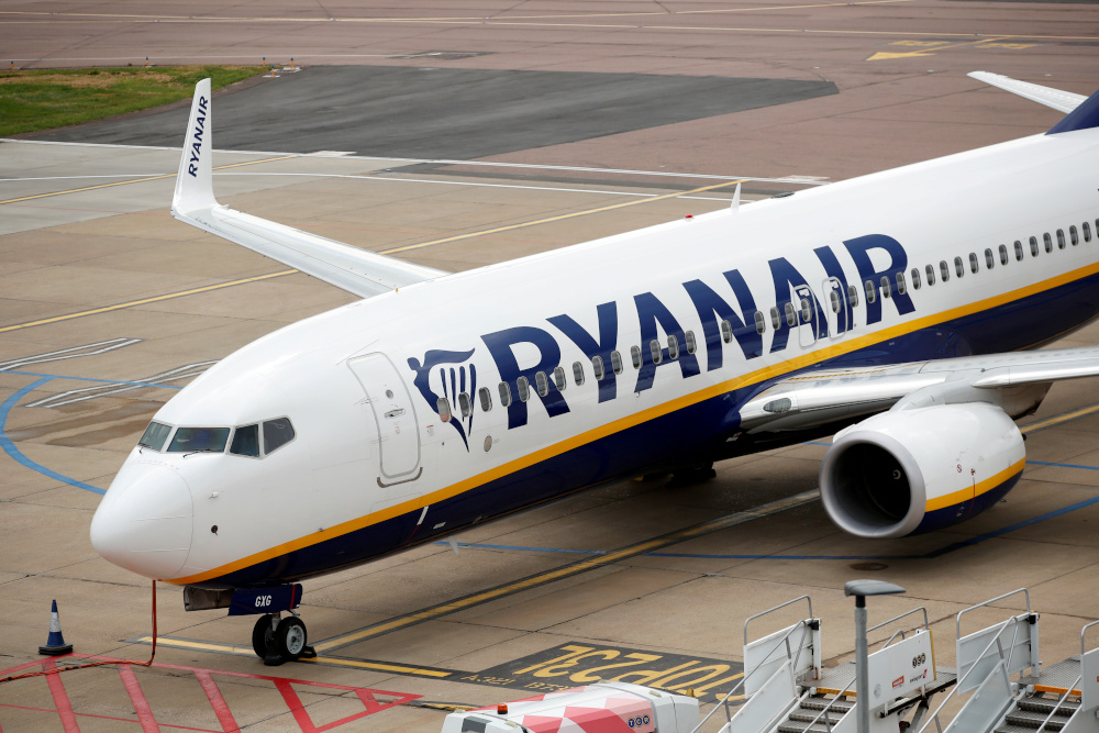 A Ryanair Boeing 737 is seen at Luton Airport, following the outbreak of the coronavirus disease, Luton, Britain, April 26, 2020. u00e2u20acu201d Reuters pic 