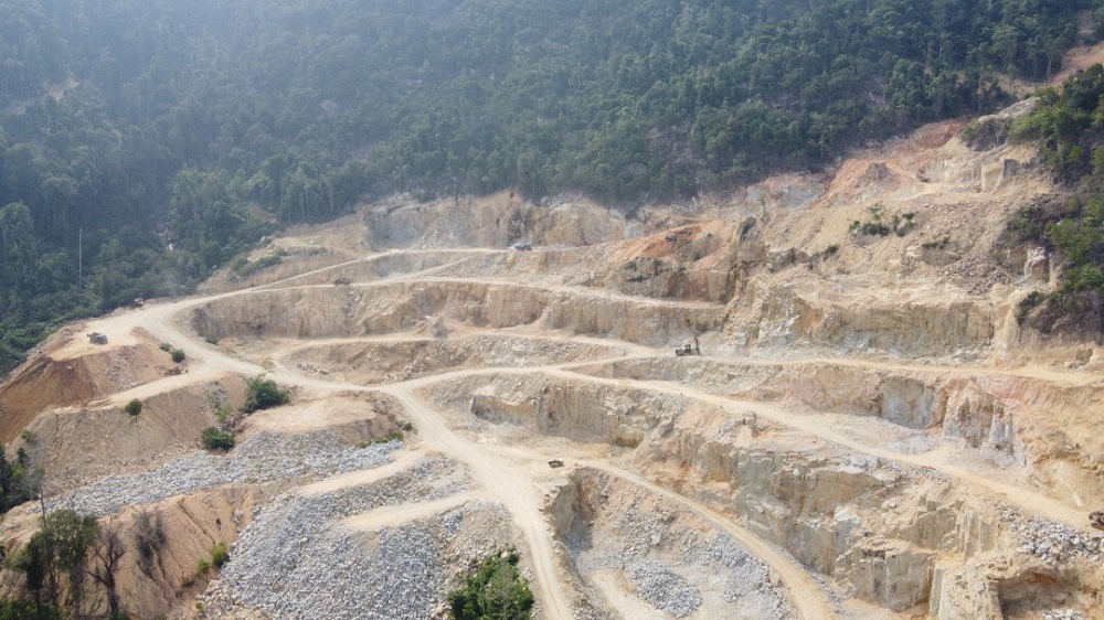 Picture shows an old granite quarry operating in Compartment 12 of the Segari Melintang Forest Reserve in Manjung. u00e2u20acu2022 Picture courtesy of SAM