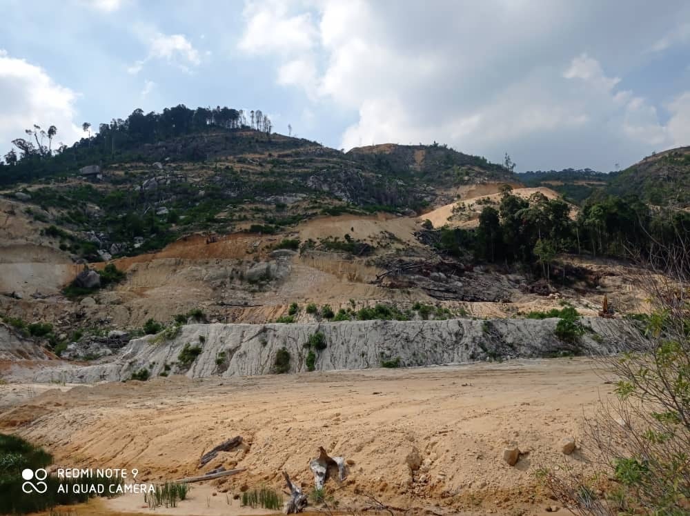 The forest ecosystem of the Segari Melintang Forest Reserve in Manjung was destroyed before the quarry activity commenced. ― Picture courtesy of SAM