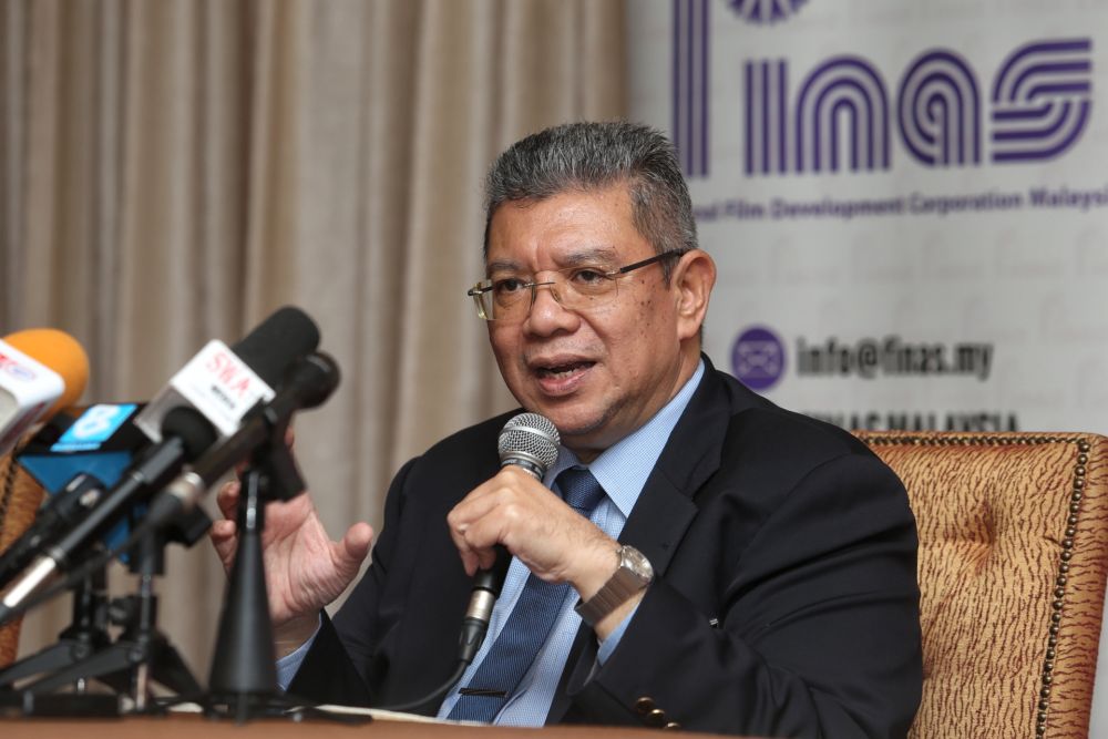 Communications and Multimedia Minister Datuk Saifuddin Abdullah speaks during a press conference at the Putra World Trade Centre in Kuala Lumpur August 26, 2020. u00e2u20acu201d Picture by Choo Choy May