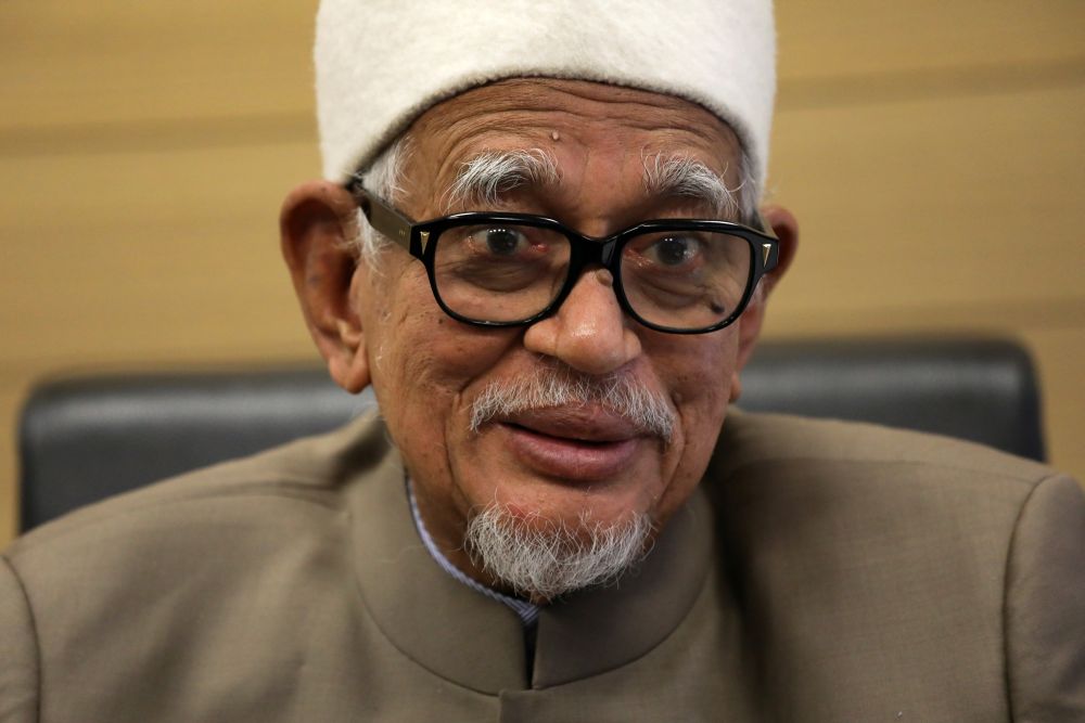 PAS president Datuk Seri Abdul Hadi Awang speaks during an interview with Reuters in Kuala Lumpur August 12, 2020. u00e2u20acu201d Reuters pic