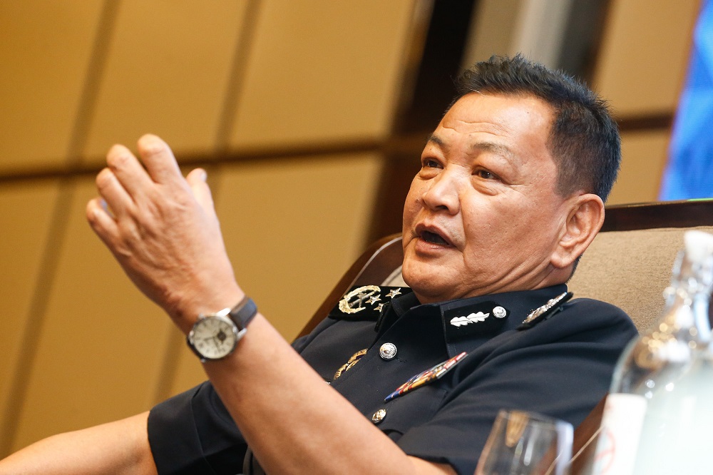 IGP Tan Sri Abdul Hamid Bador speaks to reporters after a police conference in George Town August 26, 2020. u00e2u20acu2022 Picture by Sayuti Zainudin