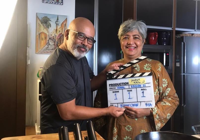 Azah (right) with her husband Shah Shariff, who helps caption her videos in addition to being assistant director, assistant photographer and producer. — Picture courtesy of Noor Azah Johari