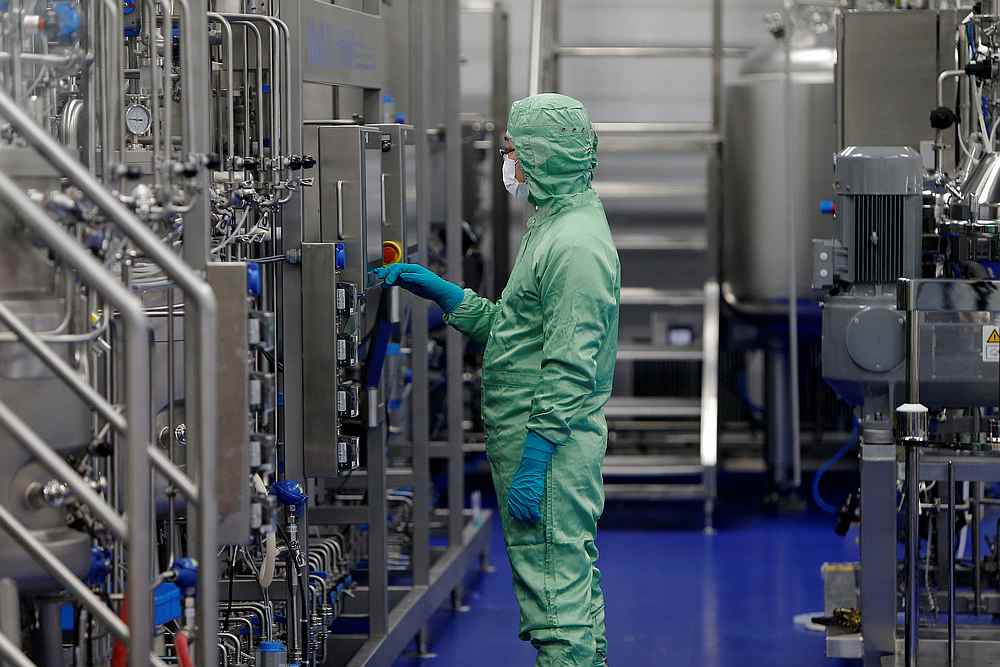 A technician works at a manufacturing facility of Chinese vaccine maker CanSino Biologics in Tianjin, China November 20, 2018. u00e2u20acu201d Reuters pic