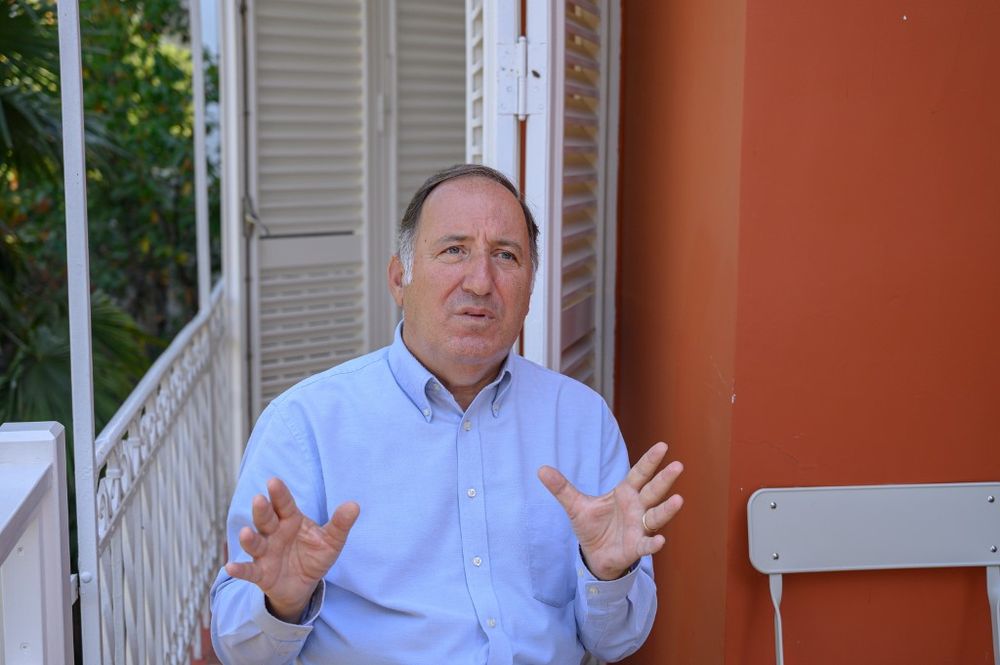 Retired Turkish admiral and author Cem Gurdeniz speaks during an interview with AFP on August 19, 2020, at Heybeliada, on the Prince Islands in the Sea of Marmara, near Istanbul. u00e2u20acu201d AFP pic