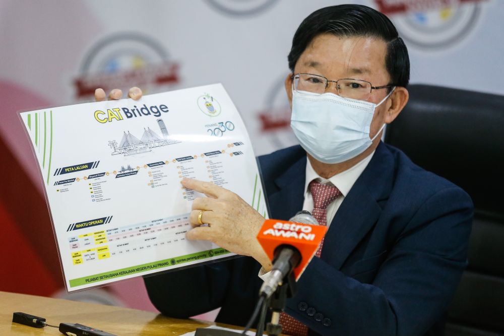 Penang Chief Minister Chow Kon Yeow speaks to the press during a press conference here at Komtar August 25, 2020. u00e2u20acu201d Picture by Sayuti Zainudin