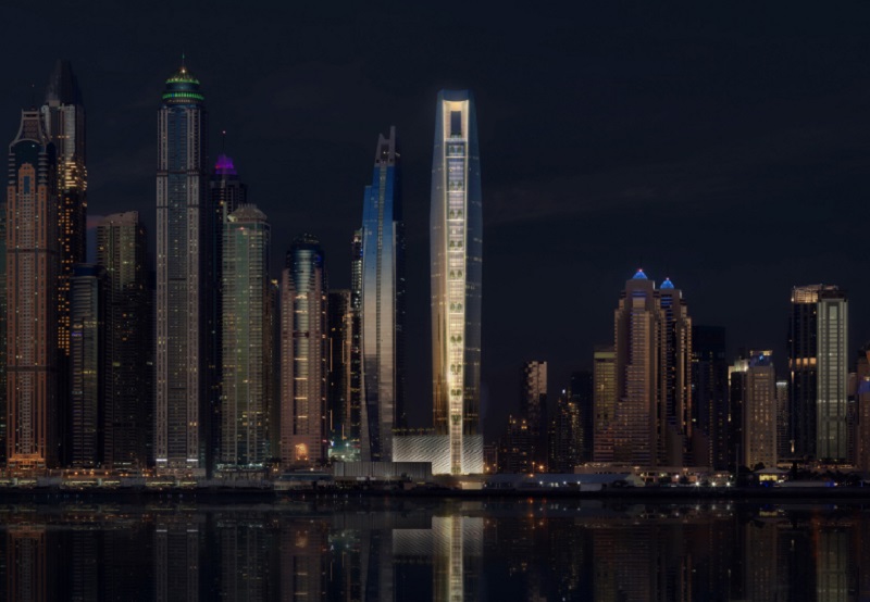 Described as the world's tallest hotel, Ciel is slated to open in 2023. u00e2u20acu2022 Picture courtesy of the First Group via AFP