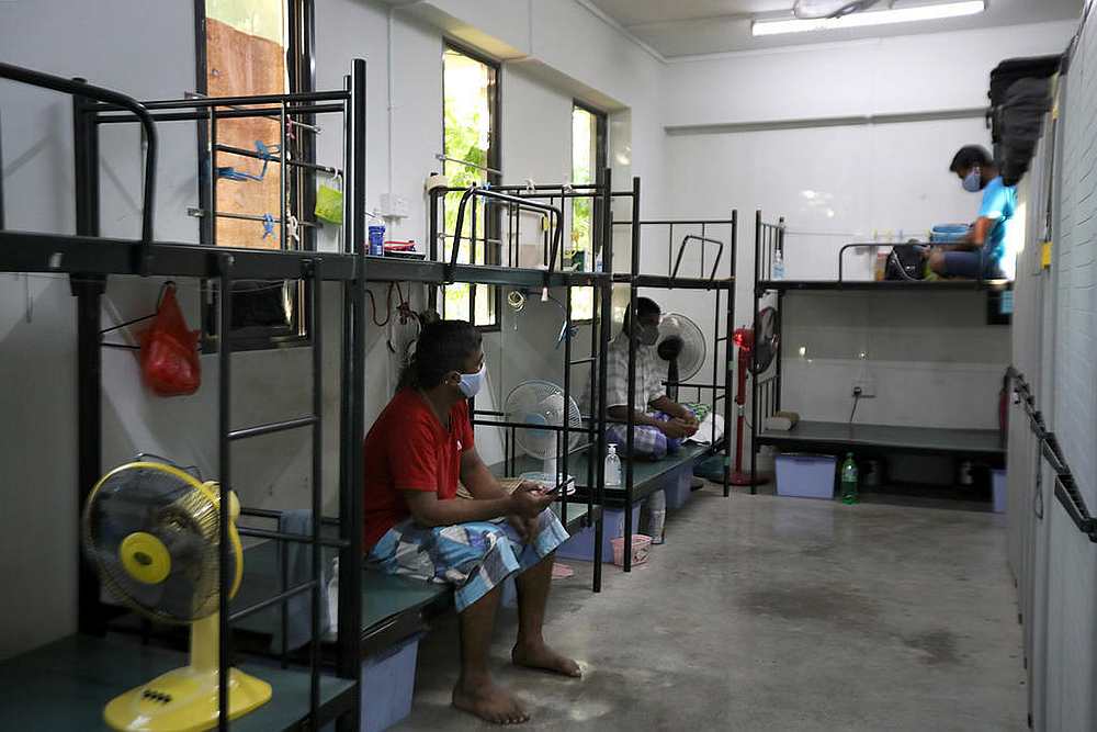 Living conditions at Westlite foreign workers' dormitory in Singapore April 2020. u00e2u20acu201d TODAY pic