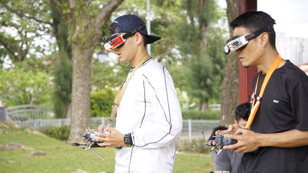 According to Adam, drone pilots need to have perfect hands coordinations to fly a drone. — Picture by Arif Zikri