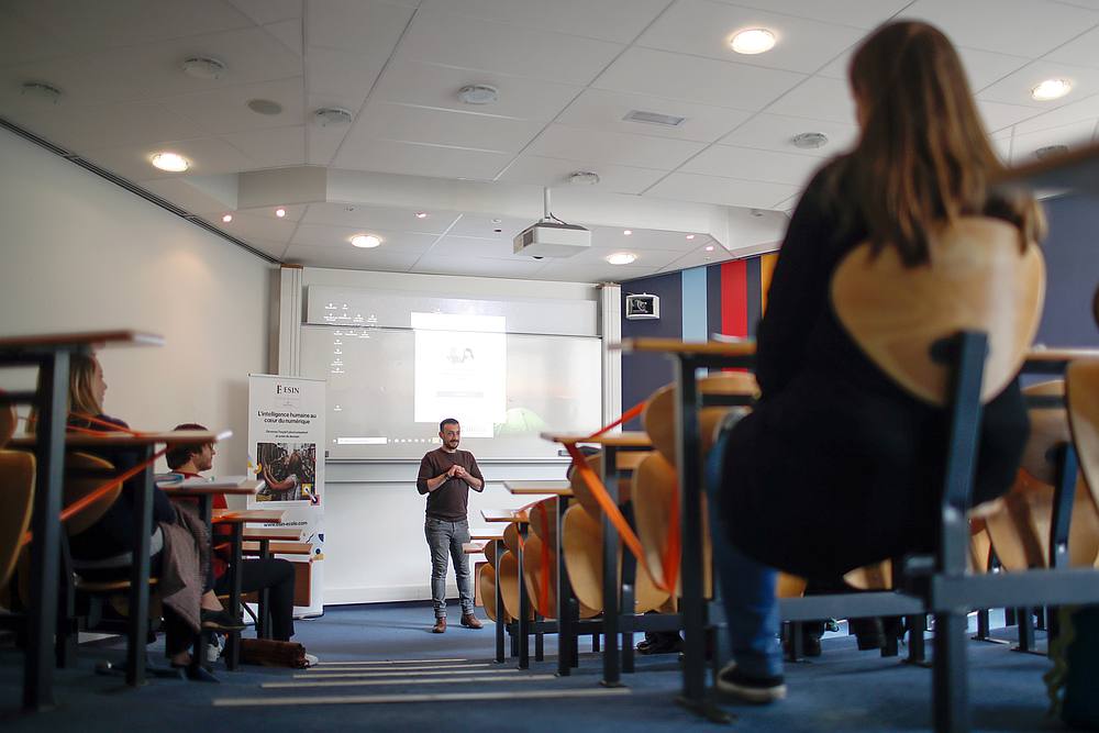 French apprentices attend a training in a classroom at The Codis Apprentice Training Centre (Centre de Formation d'Aprentice Codis CFA), following the Covid-19 outbreak in Paris, France June 10, 2020. u00e2u20acu201d Reuters pic
