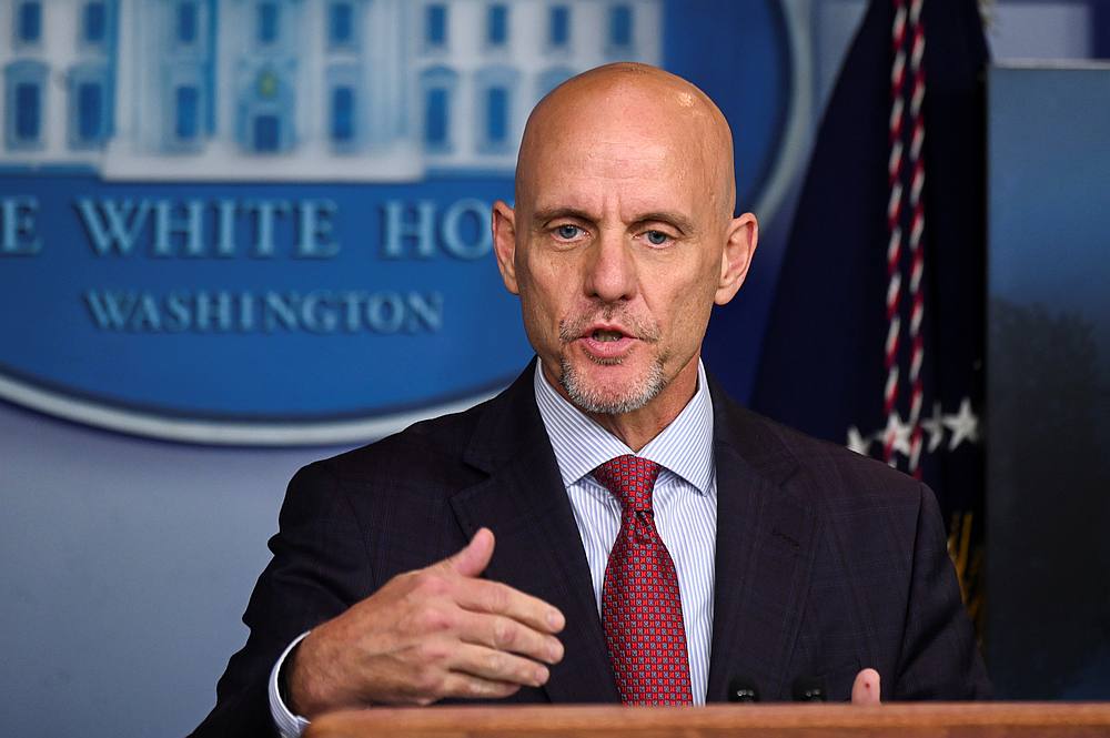 Commissioner of US Food and Drug Administration Dr Stephen M. Hahn speaks during a news conference in the Brady Press Briefing Room of the White House in Washington August 23, 2020. u00e2u20acu201d Reuters pic 
