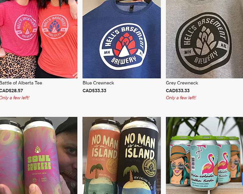 Screengrab from the Hell's Basement Brewery internet portal hellsbasement.com.