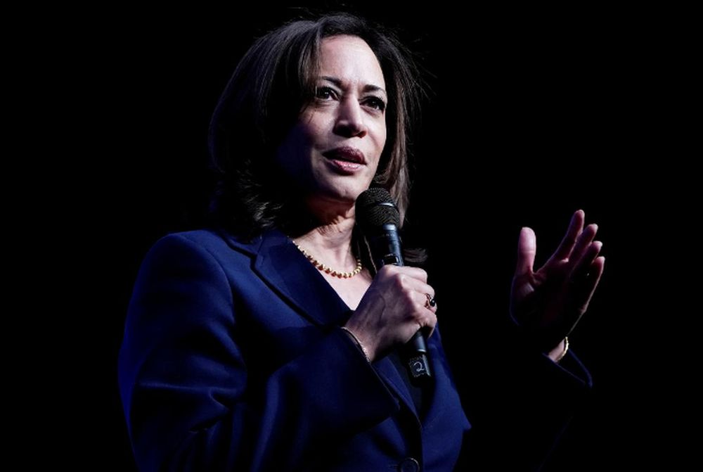 Senator Kamala Harris, Joe Bidenu00e2u20acu2122s selection as his running mate, appears on stage at a First in the West Event at the Bellagio Hotel in Las Vegas, Nevada, US, November 17, 2019. u00e2u20acu201d Reuters pic