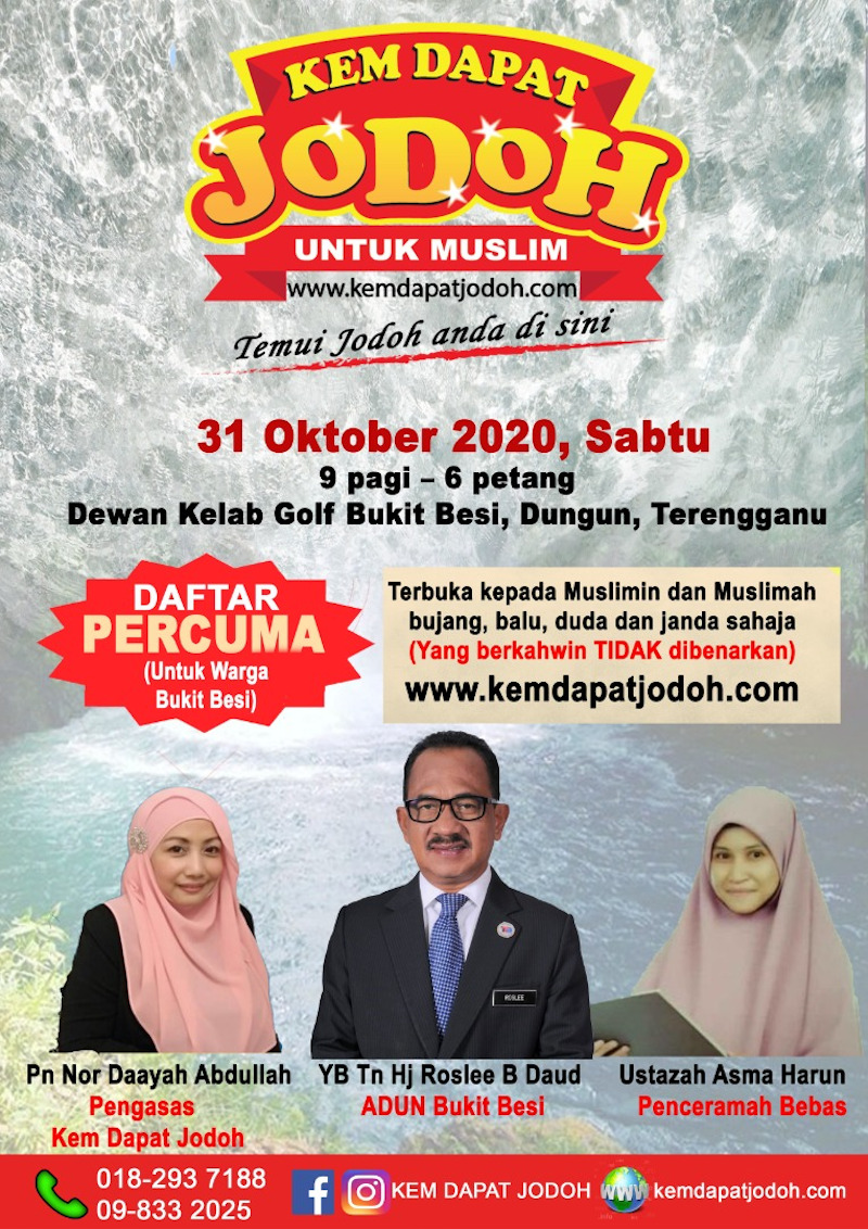 The Kem Dapat Jodoh is free exclusively for Bukit Besi residents. u00e2u20acu201d Picture courtesy of Nor Daayah Abdullah 