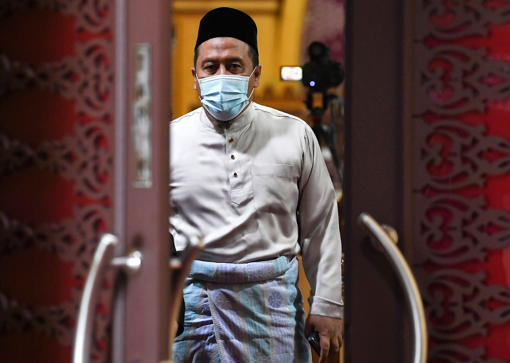 Kemasik assemblyman Saiful Azmi Suhaili at the 14th Terengganu State Assembly meeting at Wisma Darul Aman in Kuala Terengganu, August 11, 2020. u00e2u20acu201d Bernama pic 