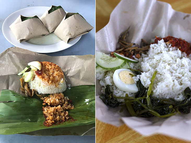 There’s an undeniable delight in unwrapping a packet of 'nasi lemak bungkus'.
