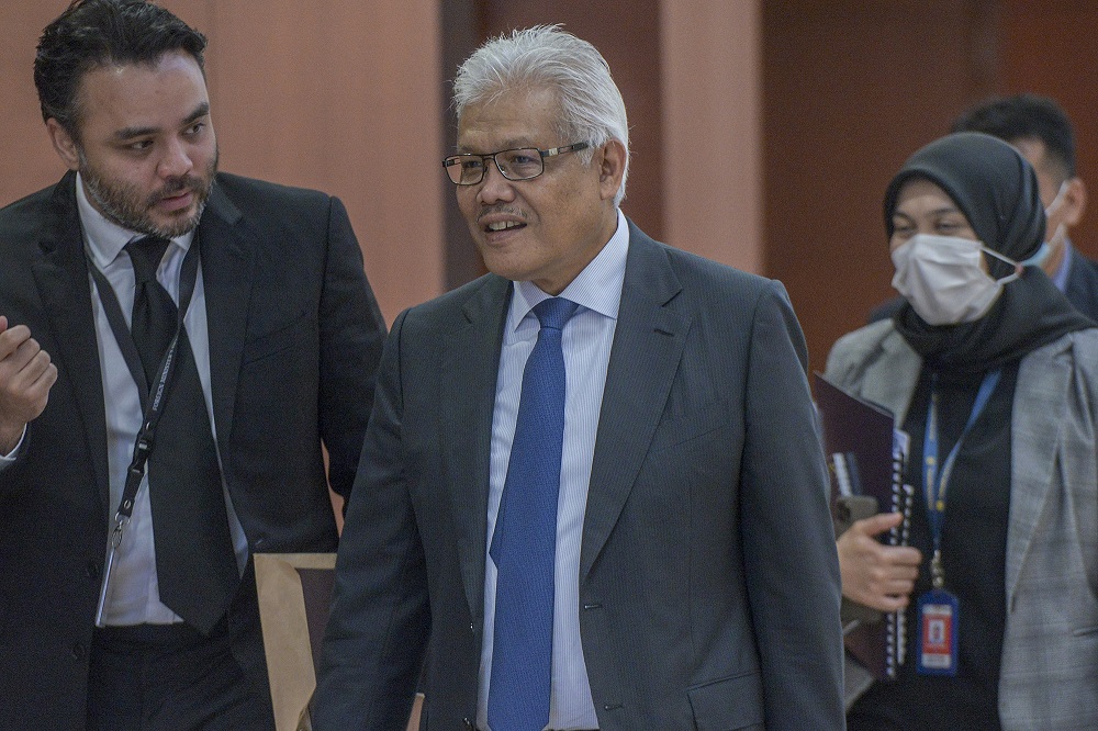 Minister of Home Affairs Datuk Seri Hamzah Zainudin is pictured in Parliament August 12, 2020. u00e2u20acu201d Picture by Shafwan Zaidon