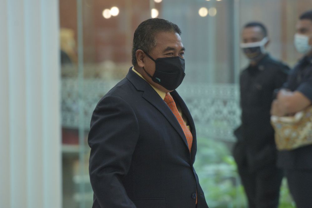 Deputy Home Minister Datuk Seri Ismail Mohamed Said is pictured in Parliament, Kuala Lumpur August 27, 2020. u00e2u20acu201d Picture by Shafwan Zaidon