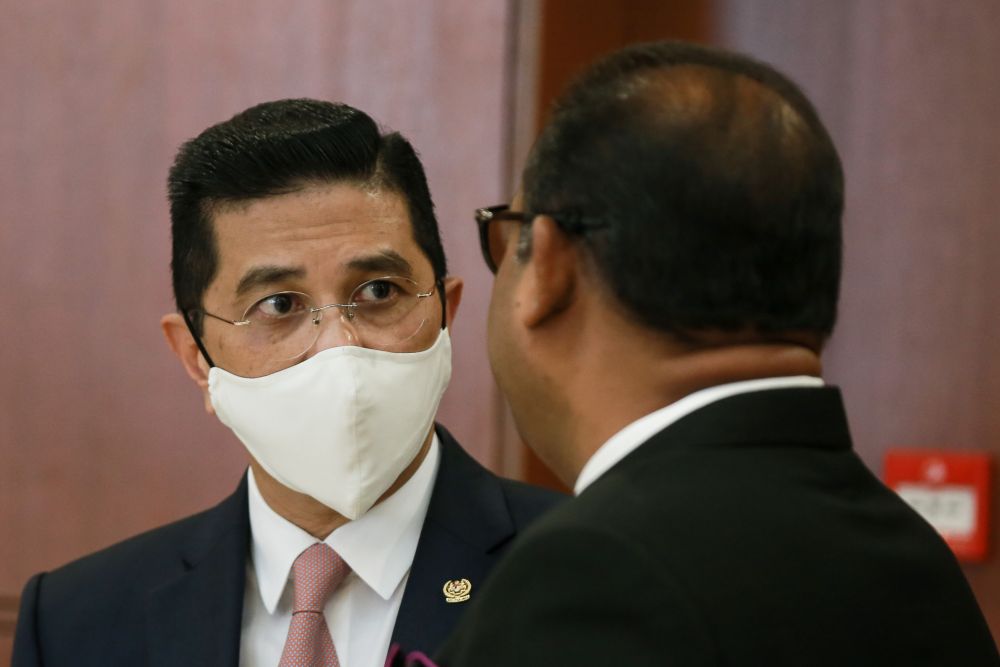 Senior Minister Datuk Seri Mohamed Azmin Ali is pictured at Parliament in Kuala Lumpur August 17, 2020. u00e2u20acu201d Picture by Ahmad Zamsahuri
