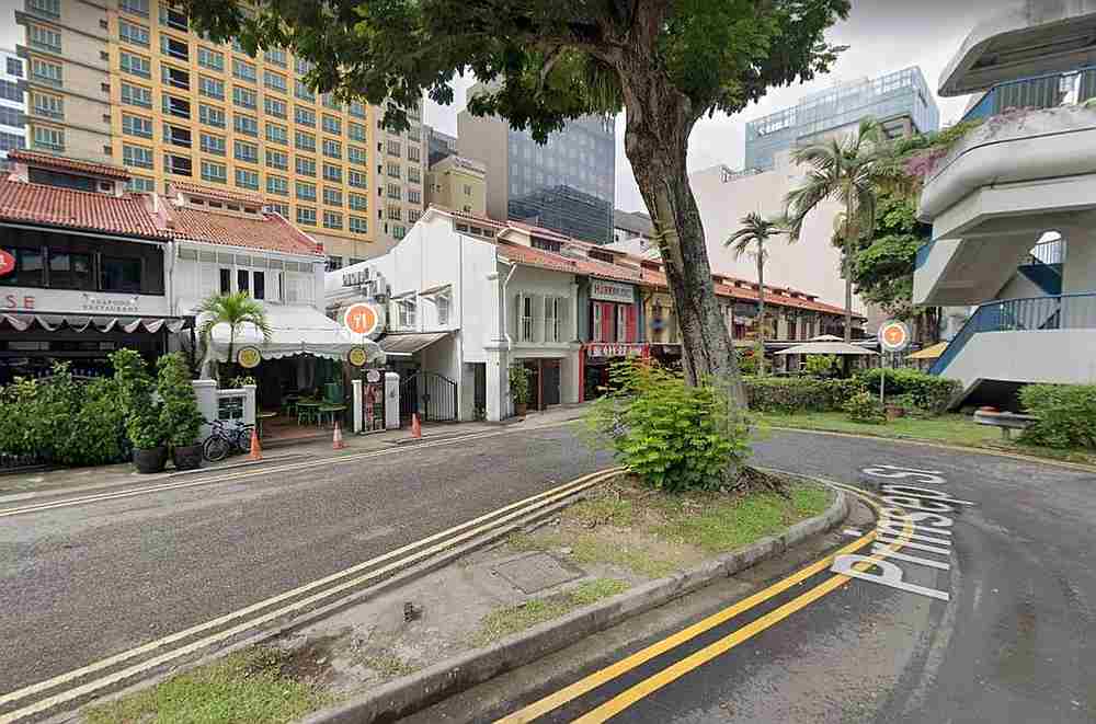 The Urban Redevelopment Authority said that several F&B outlets at China Square and along Prinsep Street (seen above) were found to have repeatedly breached safe distancing regulations. u00e2u20acu201d Google Maps pic via TODAY