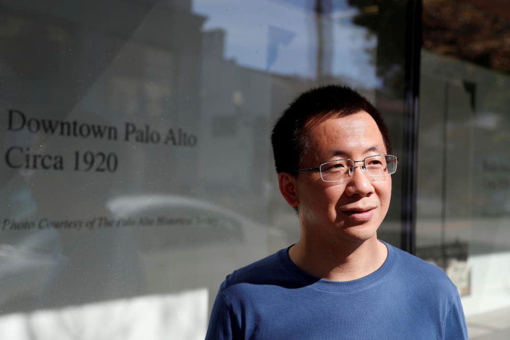 ByteDance founder and global CEO Zhang Yiming poses in Palo Alto, California March 4, 2020. u00e2u20acu201d Reuters pic