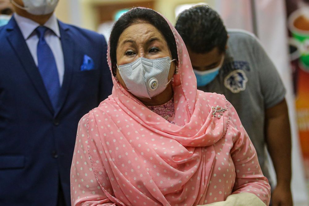 Datin Seri Rosmah Mansor arrives at the Kuala Lumpur High Court on August 17, 2020. — Picture by Hari Anggara
