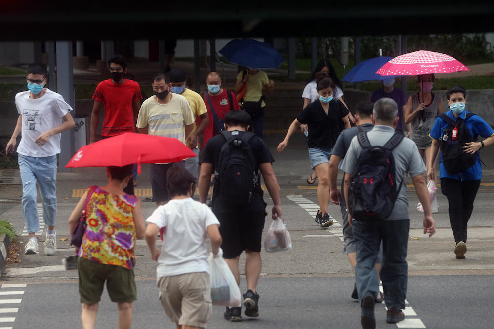 The total number of Covid-19 cases in Singapore now stands at 56,031. u00e2u20acu201d TODAY pic