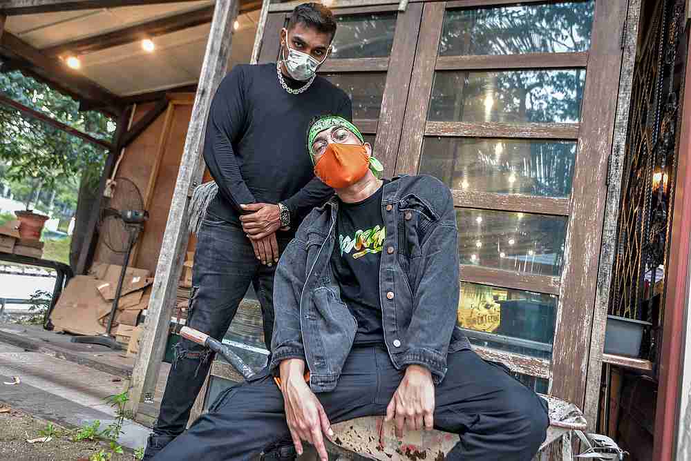 Local rapper and producer SonaOne is set to release his new track featuring local rapper Kidd Santhe called 'Kuey Teow.' u00e2u20acu201d Picture by Shafwan Zaidon 